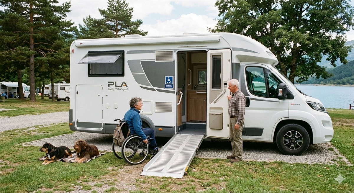 autocaravana con rampa discapacidad